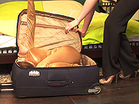 Real suitcase flexi doll gets rough anal fucked 2
